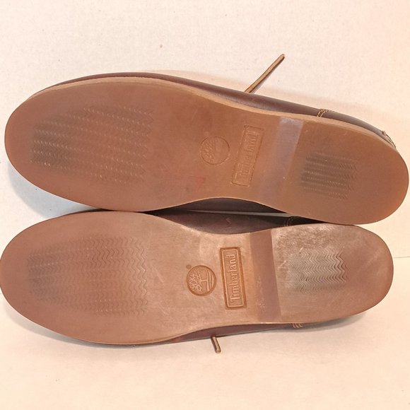 Timberland Brown Leather Boat Shoes - Picture 4 of 9
